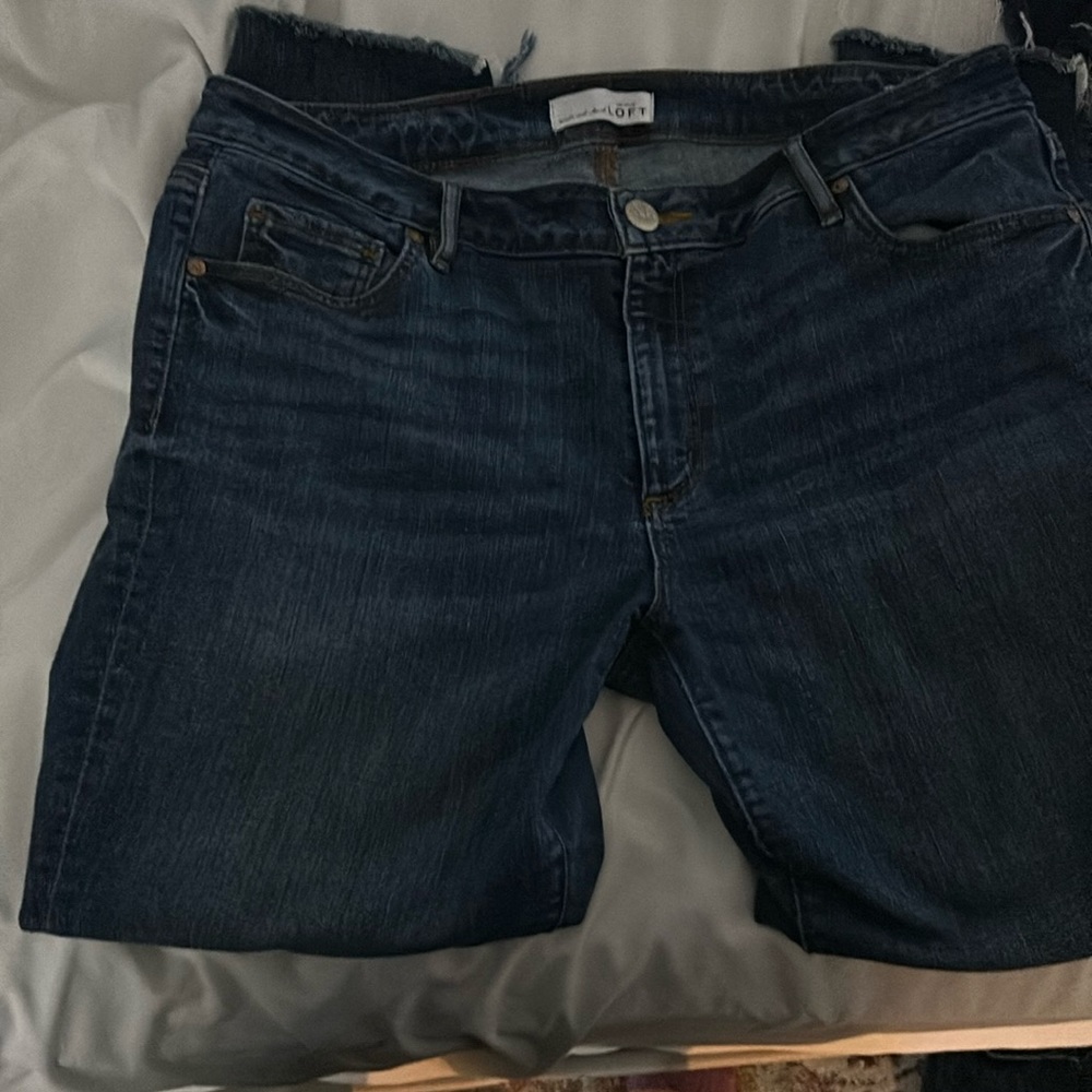 Loft Cropped Curvy Skinny Jeans Size 12/31